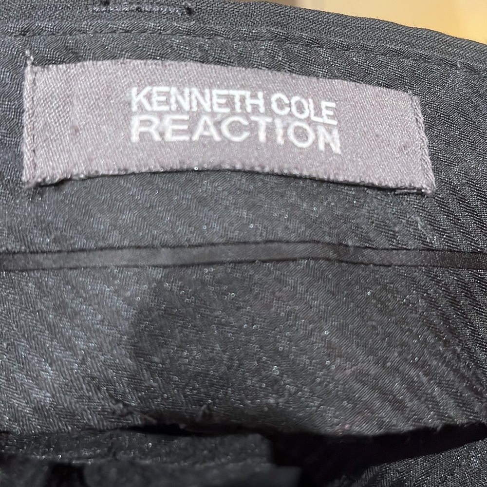 Black wool blend slacks from Kenneth Cole Reaction - 33/30